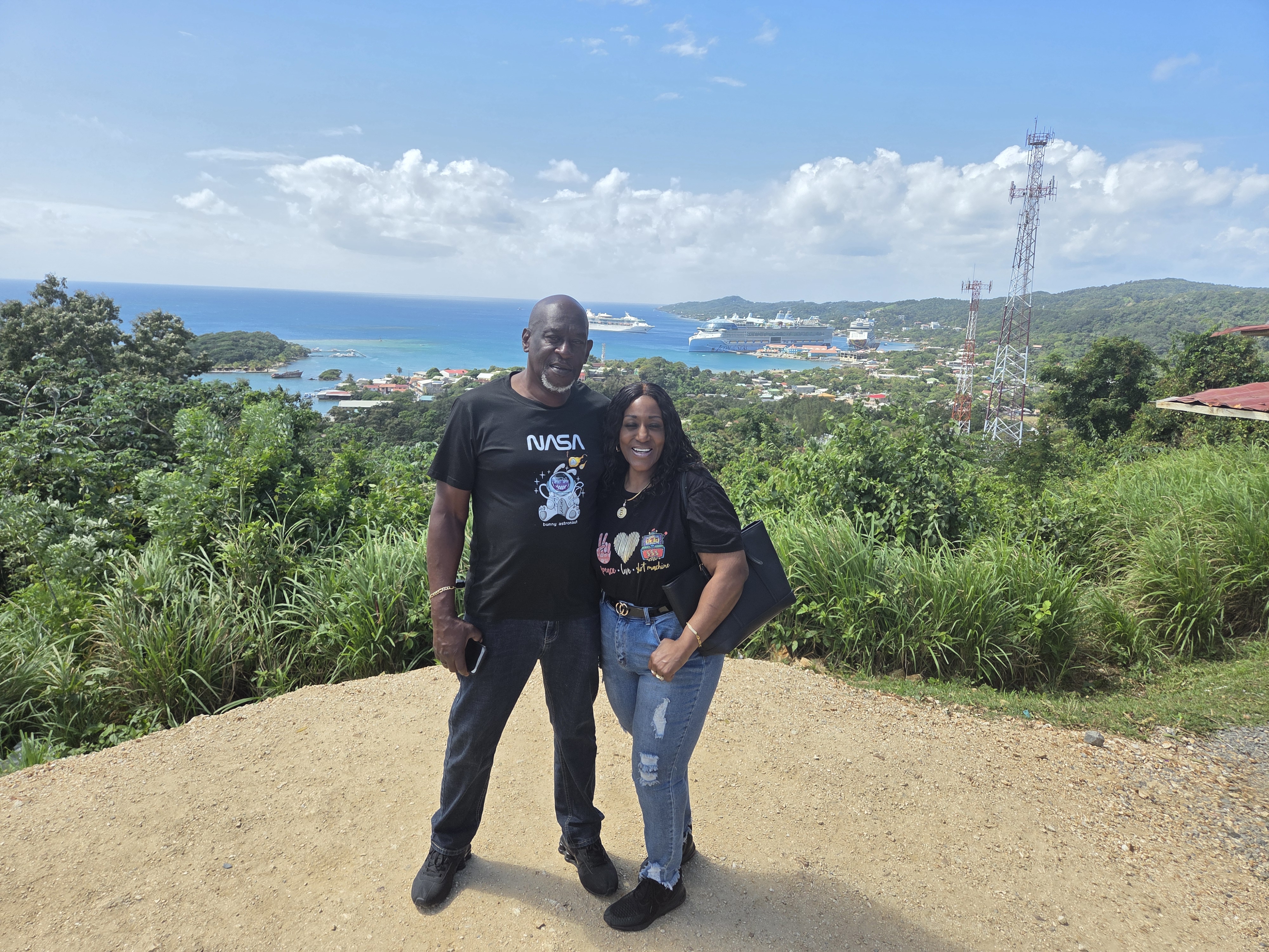 Couple Overlooking Cruise Bay